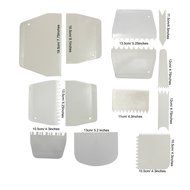 15 Pcs Cake Edge Decorating Tool Scrappers Cutters Smoother Tool Set by Kurtzy TM N3