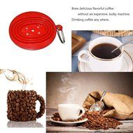 XLstore18 Silicone Collapsible coffee filter with a Free Hook, tea dripper cone, Pour over coffee Brewer, Carafe... N36