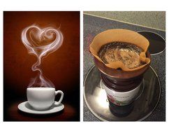 XLstore18 Silicone Collapsible coffee filter with a Free Hook, tea dripper cone, Pour over coffee Brewer, Carafe... N38
