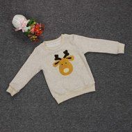 Coat,BeautyVan Cute Boy Christmas Elk Winter Tops Outwear Pullover Sweatshirt Warm Coat Clothes (4T, Khaki) N3