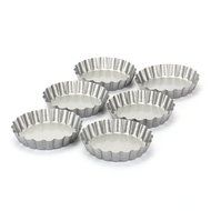 Tosnail Non-Stick 4 Inch Round Mini Tart/Quiche Pan, 4-Inch Diameter, Set of 6 N2