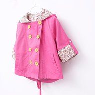 Laimeng, Kid Baby Girls Floral Print Coat Outerwear Windbreaker Baby Jackets Clothes (XL, Hot Pink) N3