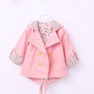 Laimeng, Kid Baby Girls Floral Print Coat Outerwear Windbreaker Baby Jackets Clothes (XL, Hot Pink) N4