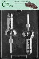 Cybrtrayd XX500 Pecker Pop Chocolate Candy Mold with Exclusive Cybrtrayd Copyrighted Chocolate Molding Instructions