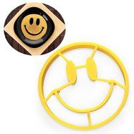 Welcomeuni Silicone Smile Egg Fried Mould Molds Shaper Ring Pancake Kitchen Cool N2