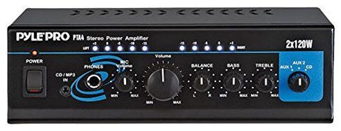 Pyle Pta4 480w Professional Mini Table Top Amplifier Amp