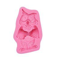 Sher Cute Owl Silicone Cookie Cake Mold Chocolate Candy Soap Mold Cake Biscuit Baking Tool Fondant Silicone Molds N2