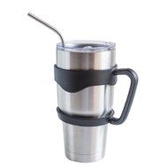 Morecome 30 Oz Stainless Steel Insulated Tumbler Mug Handle+ Straws+Cleaning Brush+Splash Proof Lid N7