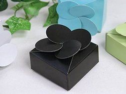 BalsaCircle 100 2&quot;x2&quot;x1&quot; Wedding Favors Boxes with Cute Petal Top - Sage Green N2