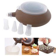 Generic Macaron Special Cup Cake Muffin Pastry Cream Decorating Pen With 4 Nozzles N2