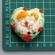 Sher Valentine's Day Love Kiss Chocolate Silicone Molds,Cake Molds,Soap Molds,Decoration Tools Bakeware N5
