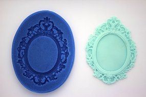 VINTAGE SHABBY FRAME SILICONE MOLD FOR FONDANT, GUM PASTE, CHOCOLATE, HARD CANDY, FIMO, CLAY, SOAPS