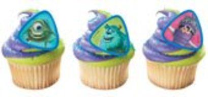 Monsters Inc Cupcake Rings 12pk