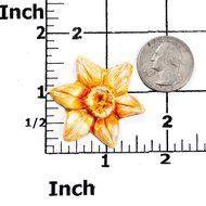 Daffodil Flower Silicone Mold Food Safe Fondant, Chocolate, Candy, Resin, Polymer Clay, Jewelry, Craft Mold. Flexible... N2