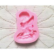 Sher Bakeware Silicone Praying Boy Baking Molds for Fondant Candy Chocolate Cake (Random Colors) N2