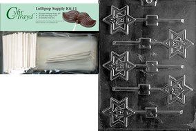 Cybrtrayd R048 Torah Crown Lolly Chocolate Candy Mold with Exclusive Cybrtrayd Copyrighted Chocolate Molding Instructions... N9