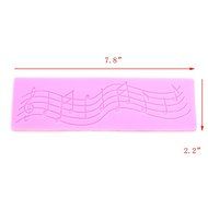 Mandydov Musical Note Silicone Mat + Cake Silicone Lace Mold, Fondant Cake Decorating Mold Tools N3