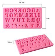Beauty Clubs 3D Cake Chocolate Sugarcraft Cutter Mould Alphabet Letter Silicone Fondant Mold N3