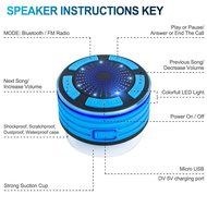 Portable Bluetooth Outdoor Speaker with FM Radio, DLAND Waterproof ( IP67 Grade ) Wireless Bluetooth V4.0 Speaker... N6