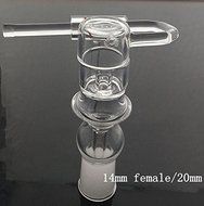 HYP 10mm 14mm 18mm Quartz Dish With Cap Fit 16mm/20mm Coil (18mm female/20mm) N2