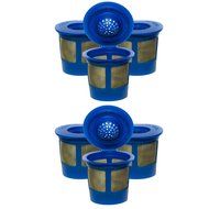 6X Premium Gold Tone Reusable Single Cup Keurig Solo Filter Pod Coffee