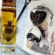 MAXGOODS Fine Heart Tea Infuser Strainer Filter Stainless Steel 2-Pack N2