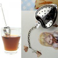 MAXGOODS Fine Heart Tea Infuser Strainer Filter Stainless Steel 2-Pack N3