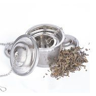 3pcs Tea Strainer Infuser for Loose Tea, 18/8 Stainless Steel, Ultra Fine Snap Mesh (3 Size Large Middle Small) N4