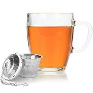 3pcs Tea Strainer Infuser for Loose Tea, 18/8 Stainless Steel, Ultra Fine Snap Mesh (3 Size Large Middle Small) N5
