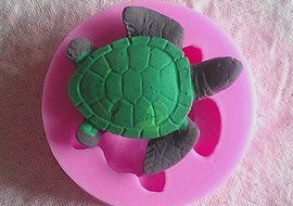 Wocuz W0120 Sea Turtle Shaped Silicone Candy Fondant Chocolate Making Mold Cake Decorating Mould N3