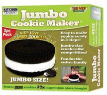 SILICONE JUMBO COOKIE MAKER WITH 7 PIECE MINI DESSERT DECORATOR