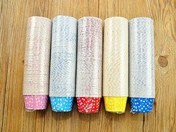 100 PCS Pink Polka Dot Paper Cupcake Liners Cups N4