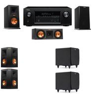 Klipsch RP-150M-E Monitor Speaker 5.2 SDS12 Denon AVR-X2100W