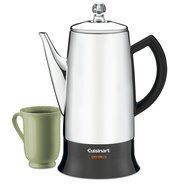 Cuisinart PRC-12 Classic 12-Cup Stainless-Steel Percolator, Black/Stainless