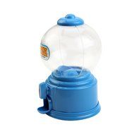 Chunshop Cute Mini Blue Bubble Gum Ball Candy Dispenser Machine Coin Box Kid Toy Moneybox N9