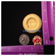 Firefighter Logo Fondant Mold Chocolate Candy Gumpaste Soap Resin Clay