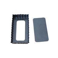 Befamous Non-Stick Rectangular Tart with Loose Removable Bottom 11.5x6x2cm
