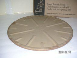 Pampered Chef 15" Large Flat Pizza Stoneware N2