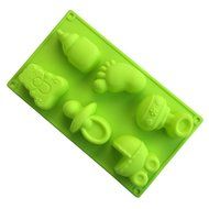 Luckygirls Different Shaped Silicone Non Stick Jelly Candy Baking Mould for Chocolate Candy-Cartoons, Characters... N38
