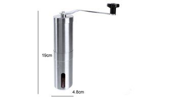 YIJIA Manual Coffee Grinder with Adjustable Ceramic Burr Stainless Steel Coffee Bean Mill Kitchen Grinding Tools N3