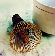 HARU MATCHA - MADE IN JAPAN- KUROCHIKU Black Bamboo Chasen - Handcarved Matcha Greentea Whisk (80 Prongs) N3
