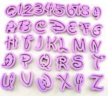 HomeyHouse&reg; Set of 36pcs DIY Letter Number Cake Mould Fondant Sugarcraft Cookie Plunger Cutter Mold Decorating... N3