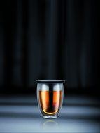 Bodum 12-Ounce Tea for One, Double Wall Glass with Strainer, Red N3