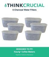 6 Keurig Charcoal Water Filters, Fits Keurig Single Cup Brewing Systems, Designed &amp; Engineered by Crucial Coffee N2