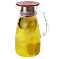 FORLIFE Mist Glass Ice Tea Jug , 34-Ounce, Turquoise N7