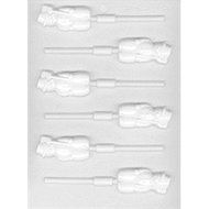 LorAnn Snowman Lollipop Sheet Mold for Hard Candy or Chocolates