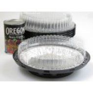 8 Inch Low Dome Plastic Disposable/Reusable Pie Carrier #WJ46 (10)