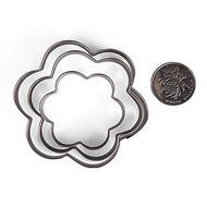 Sher Star Heart Flower Cookie Cutter Sporting Shapes Biscuit Mold Stainless Steel Omelette device,Set of 12 N3