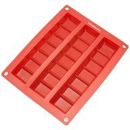 Freshware CB-810RD 2-Cavity Silicone Mold for Making Break-Apart Chocolate Bars, Protein and Energy Bites, and... N5