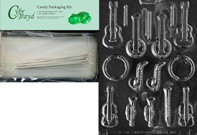 Cybrtrayd J062 Musical Instruments Chocolate Candy Mold with Exclusive Cybrtrayd Copyrighted Chocolate Molding...
